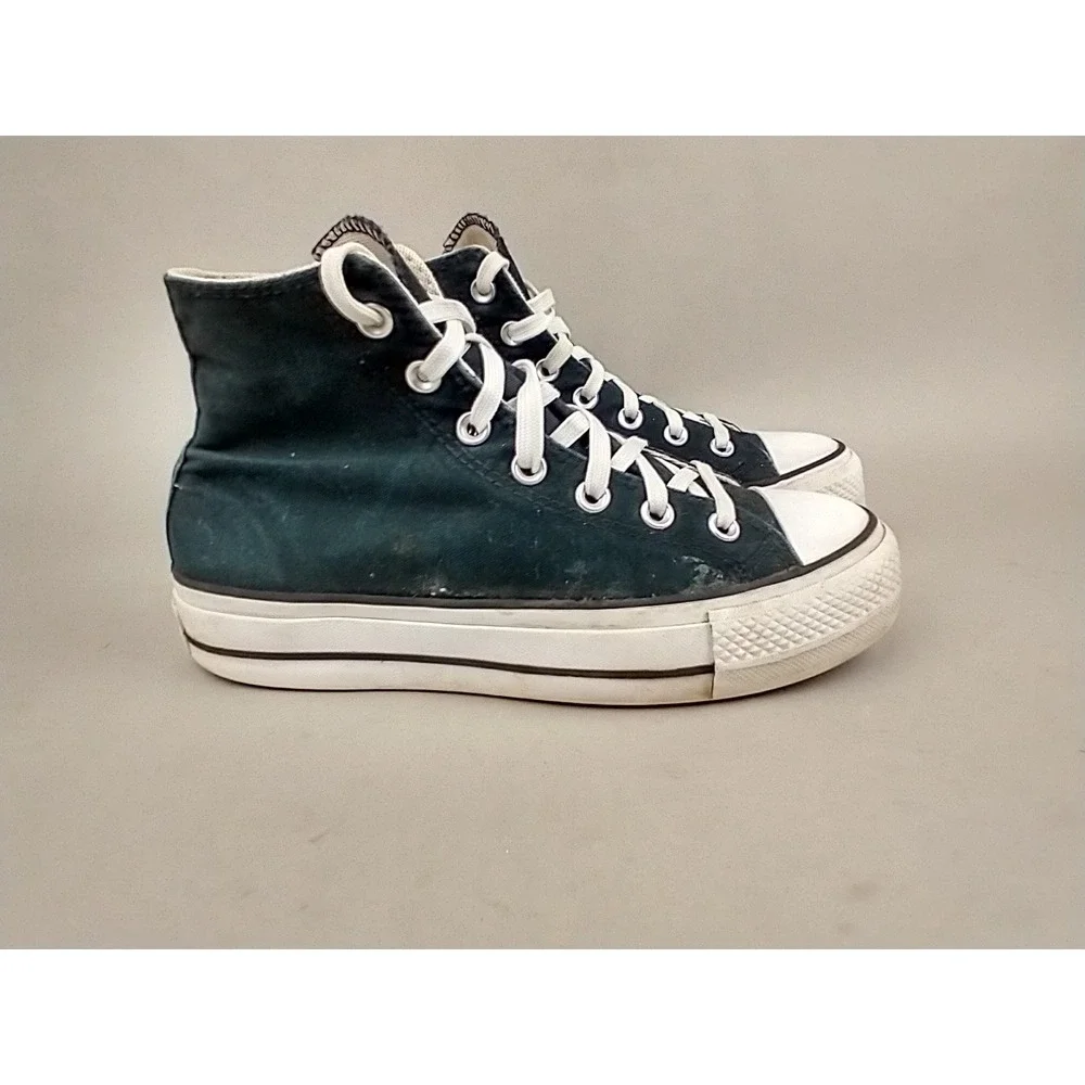 Converse Chuck Taylor All Star Platform High Top Black Sneakers Womens 8.5 - Picture 9 of 14